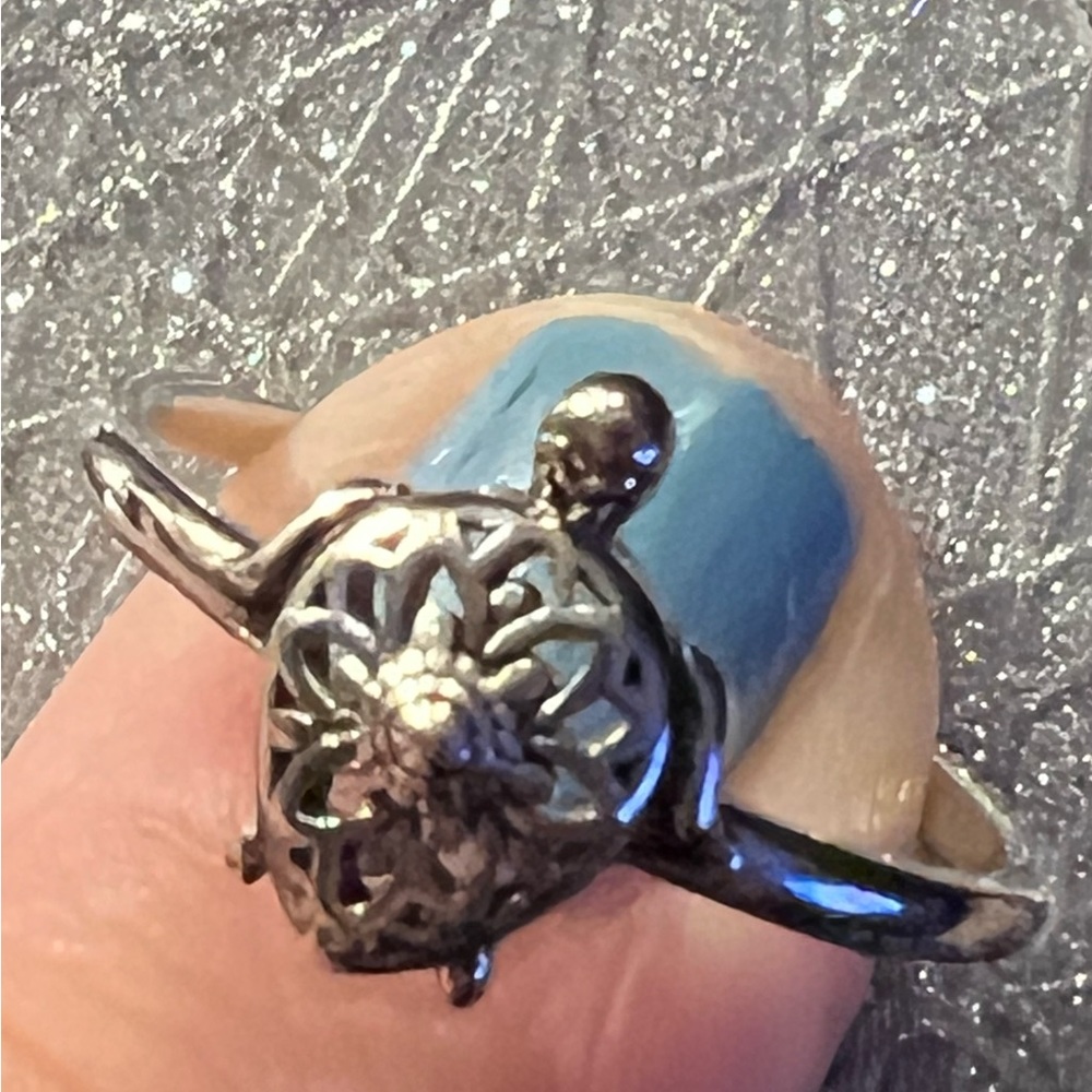 Turtle & Mandala Ring - image 3